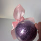 Handmade Christmas Bauble 2024, Glitter Bauble which can be personalised with any name, First Christmas as Mummy/Daddy/Grandad/Nanny
