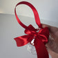 Untie the ribbon to see how little I was in 2024, measure me ribbon, Christmas 2024 bauble, baby bauble 2024