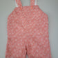Dungaree shorts, Baby dungaree shorts, Handmade Baby and Toddler Clothing, Coral starfish Dungarees with snap fastening, cute dungarees with pockets