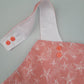 Dungaree shorts, Baby dungaree shorts, Handmade Baby and Toddler Clothing, Coral starfish Dungarees with snap fastening, cute dungarees with pockets