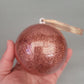 Christmas Glitter Rabbit Memory Bauble, pet bauble, memory bauble, sparkly glitter Christmas decoration, Christmas tree bauble, paw print christmas bauble, personalised christmas decoration