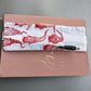 Red Pen Pouch, fits over A5 notebook, red gonk print, stocking filler, never lose a pen again as it will always be with your notebook