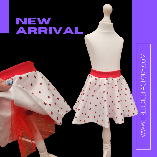 Ladybird RaRa Skirt, Tutu skirt, Toddler summer skirt, Baby Cute Skirt, Red Tutu, Ladybird print