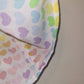 Rainbow Heart Pinafore Dress, 0-3 months to 5-6 years, elasticated waist, spring pastel colours