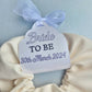 Bride Large Hair Scrunchie, Bride to be and date of wedding gift tag, Personalised Bridal gift, Hen party gift box