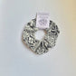 Aztec Print Large Scrunchie, Black and White Aztec Print