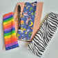Space Theme Pen Pouch, fits over A5 notebook, Space print, elasticated strap, never lose a pen again as it will always be with your notebook