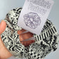 Aztec Print Large Scrunchie, Black and White Aztec Print