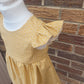 Fairy tale baby dress, First Birthday Outfit, Wedding Outfit Toddler, Baby Girl Summer Dress, handmade to order, mustard, honeycomb dress
