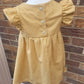 Fairy tale baby dress, First Birthday Outfit, Wedding Outfit Toddler, Baby Girl Summer Dress, handmade to order, mustard, honeycomb dress