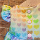 Rainbow flower girl dress, First Birthday Outfit, Wedding Outfit Toddler, Baby Girl Summer Dress, Rainbow heart dress, Rainbow sparkly Dress